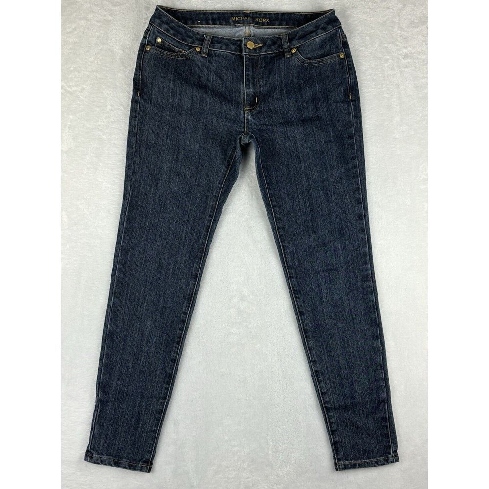 Michael Kors Jeans Womens Blue Izzy Skinny Jeans Size 6P (28x28)